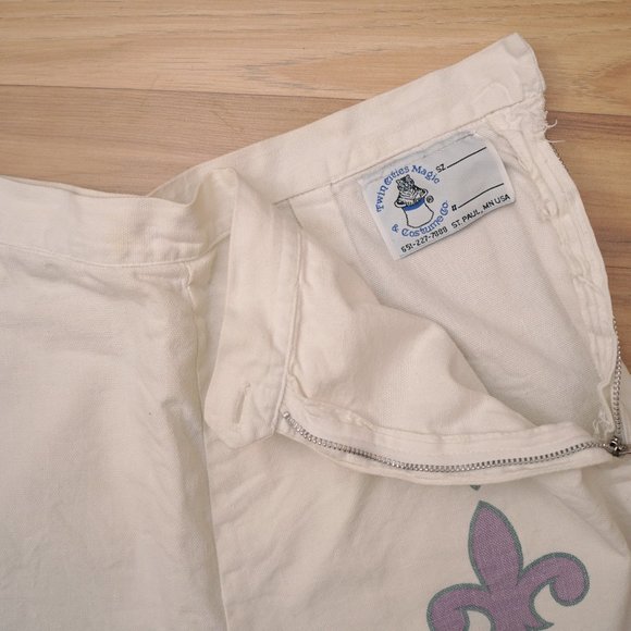 50s / 1950s 60s / 1960s Fleur de Lis Mint Lavender Coordinating Set - Picture 2 of 8